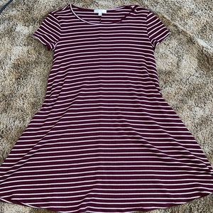 Size small dress from Kohl’s.Maroon, pink, & white